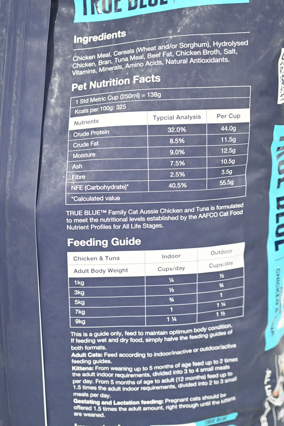 True Blue Cat 10kg [fl:chicken And Tuna]