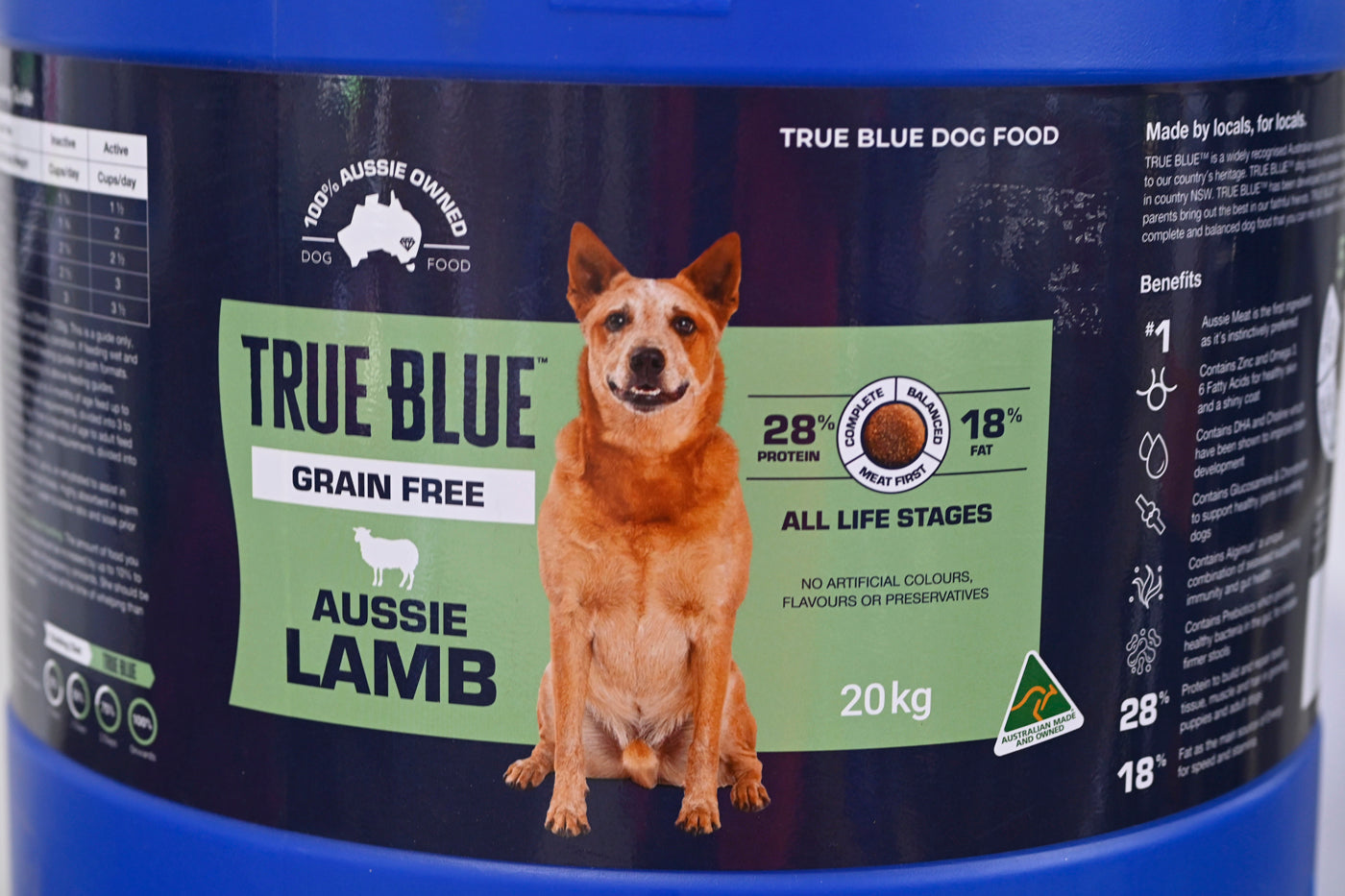 True Blue Barrell Grain Free Lamb 20kg 