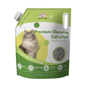 2pk Freecat Premium Dust Free Clumping Pet Cat Litter Odour Control 6.4kg