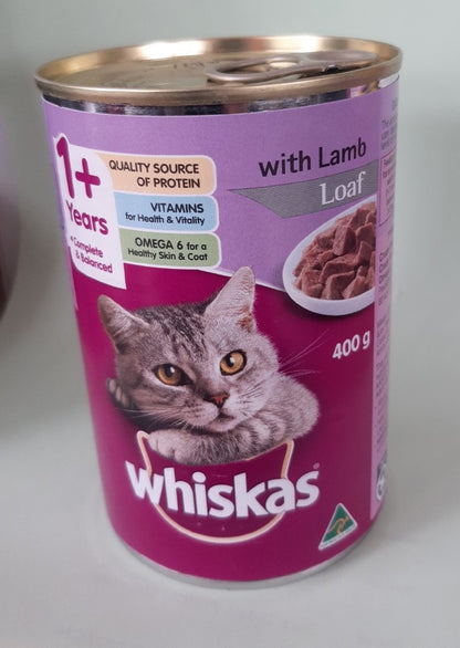 Whiskas Wet Lamb Loaf 400g Single