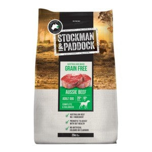 Stockman & Paddock Dog Food Grain Free Aussie Beef 20kg