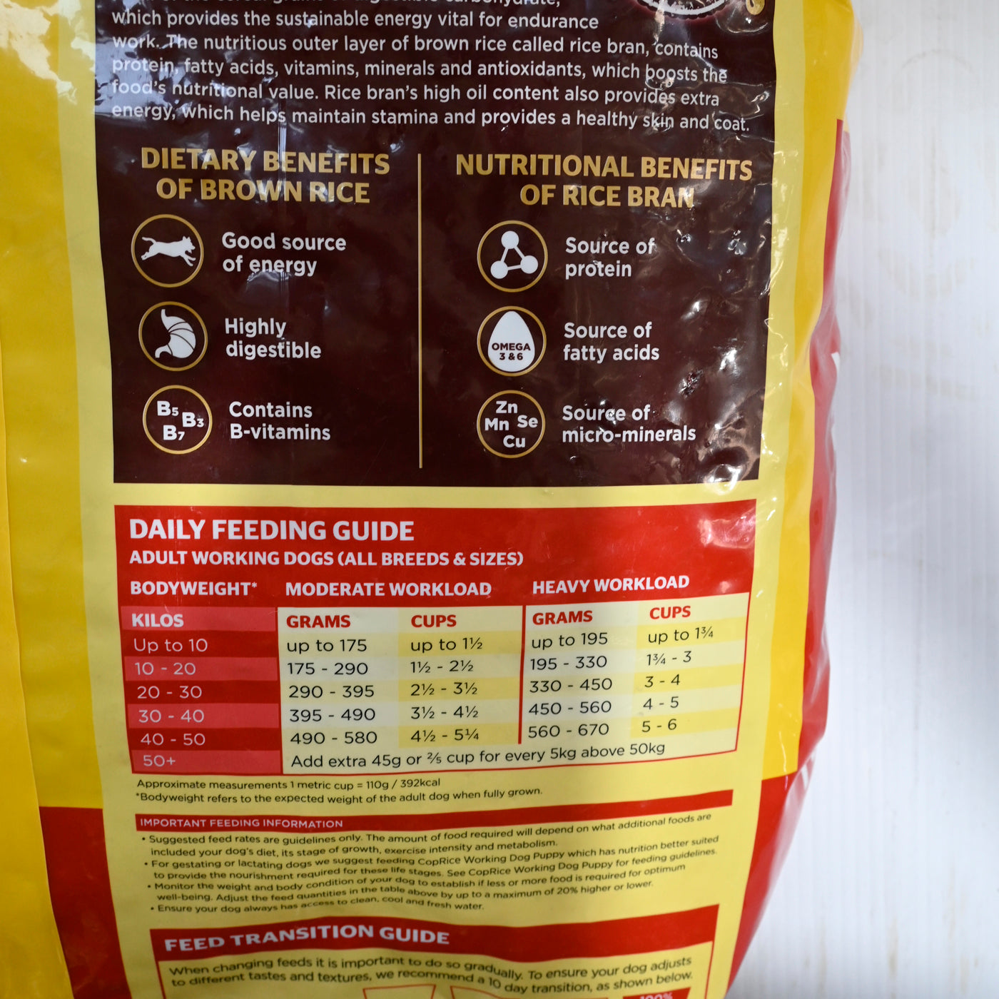 Coprice Dog Food Working Dog Beef 22kg Bonus Bag