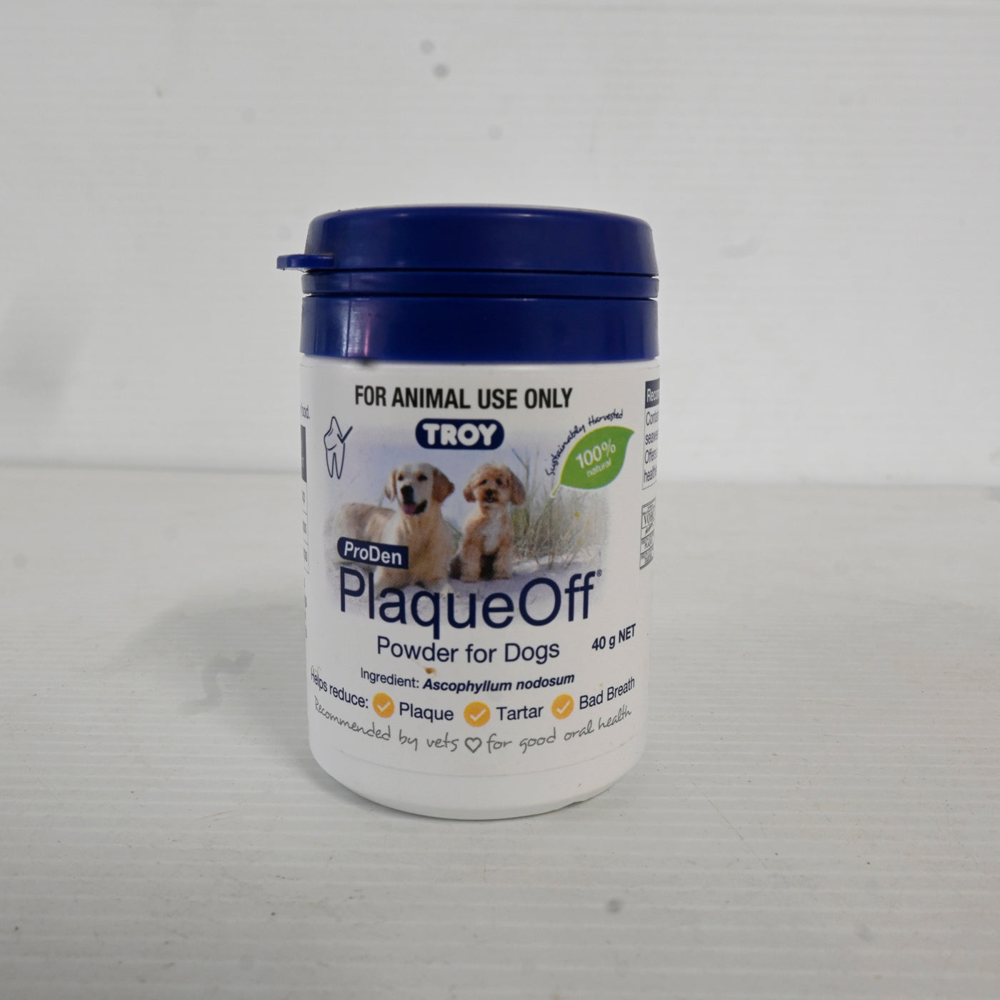 Troy-ilium Plaque Off Dental Powder For Dogs (40g) 1 Pack