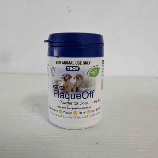 Troy-ilium Plaque Off Dental Powder For Dogs (40g) 1 Pack