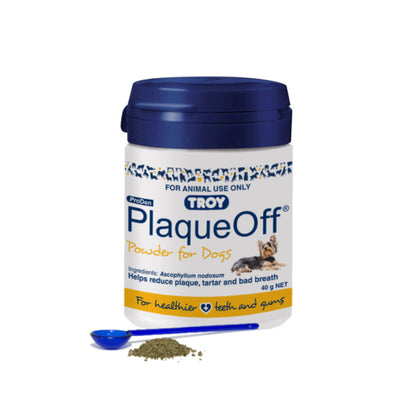 Troy-ilium Plaque Off Dental Powder For Dogs (40g) 1 Pack