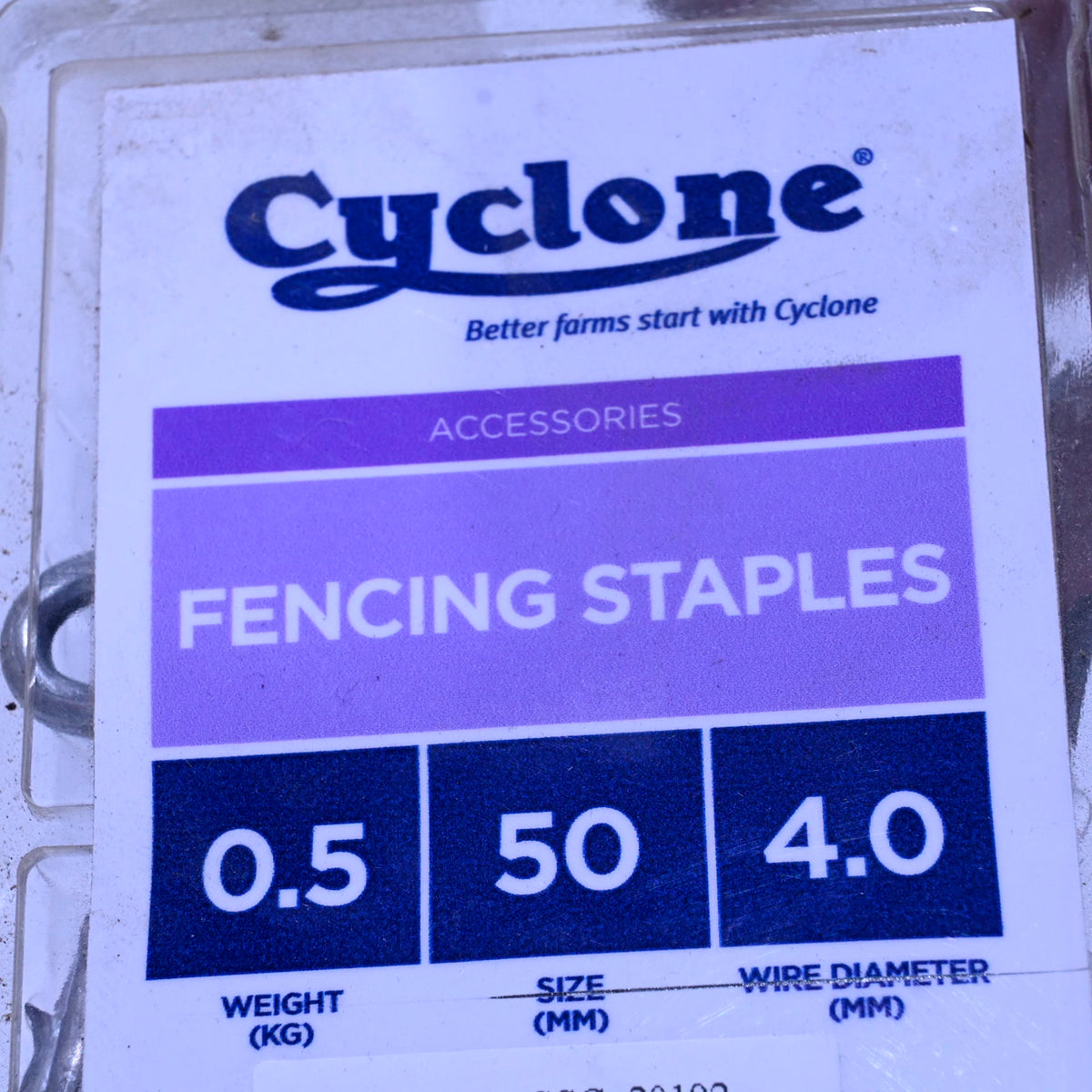 Cyclone Fencing  Staples 50mm X 4mm 500gm