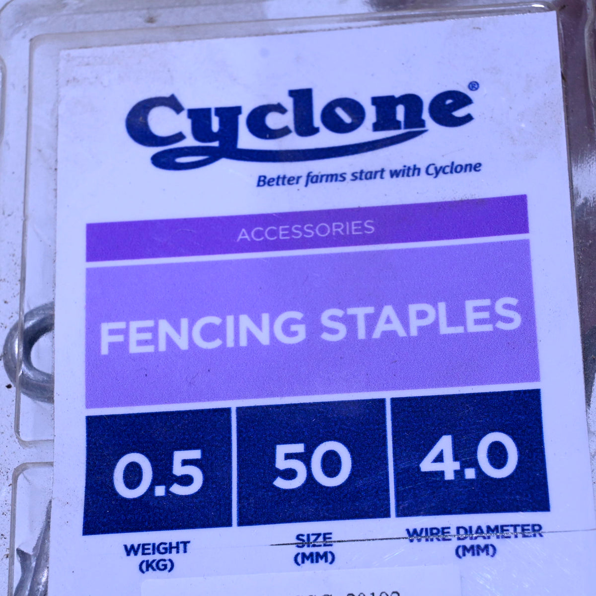 Cyclone Fencing  Staples 50mm X 4mm 500gm