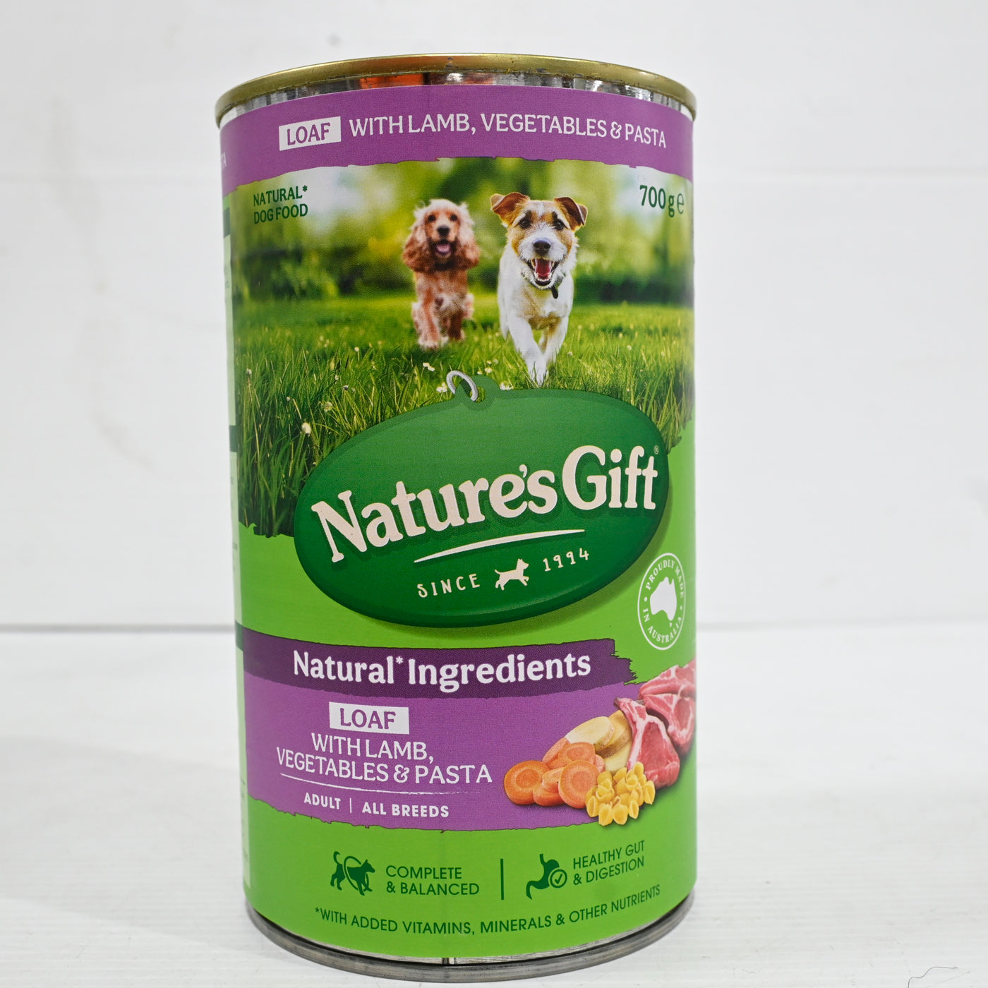 Natures Gift Tin Dog Food 12 X 700g [fl:lamb, Pasta & Veg]