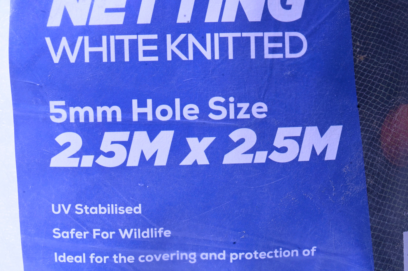Eco Netting - 2.5m X 2.5m, White (5mm Hole) [sz:2.5m X 2.5m]