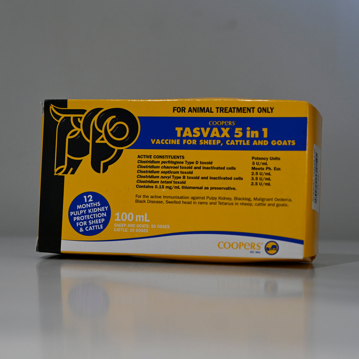 Intervet Tasvax 5 In 1 Vaccine [sz:100ml]