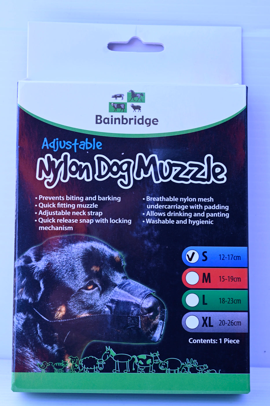Nylon Dog Muzzle-small [sz:12-17cm]