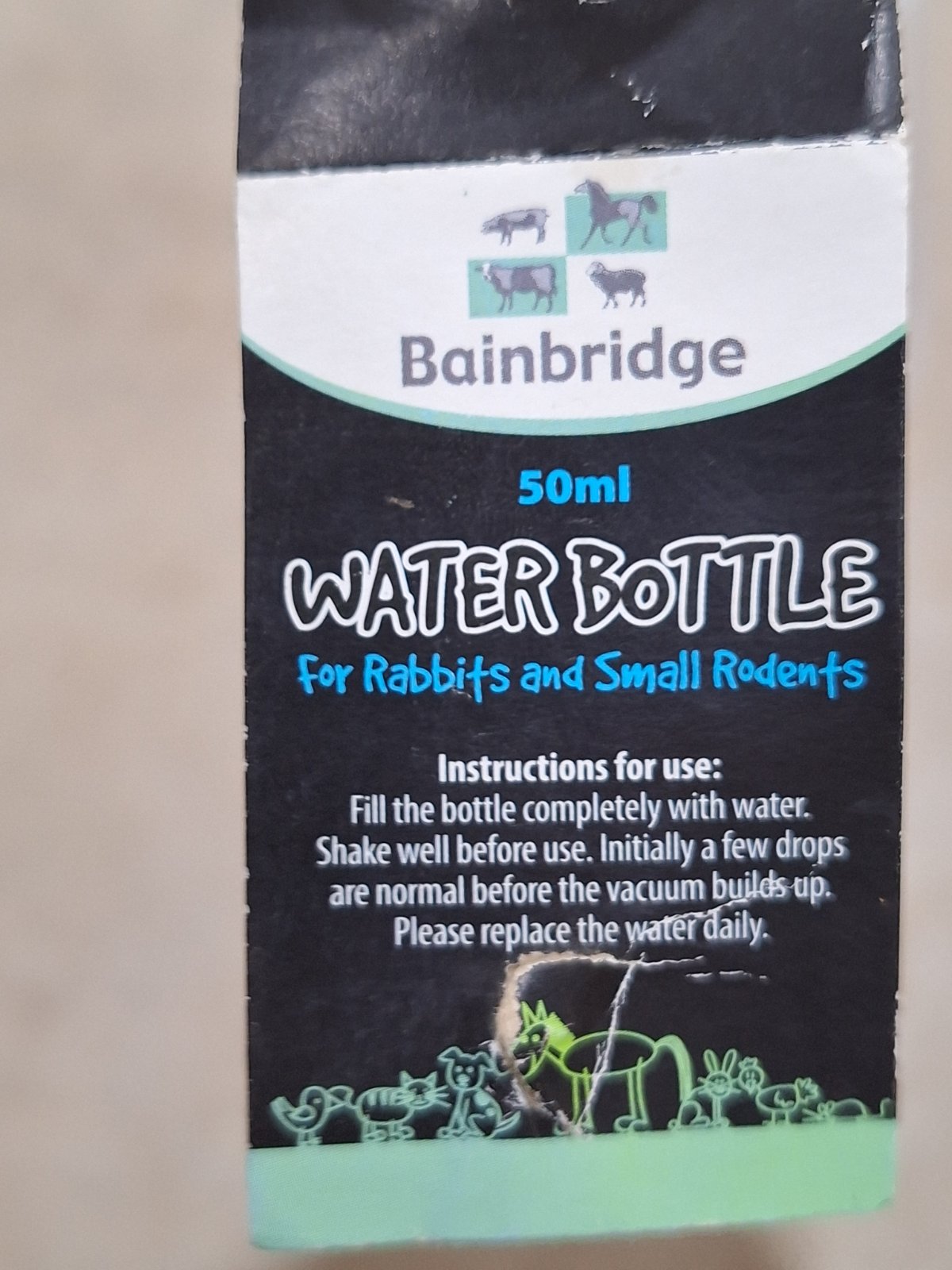 Water Bottle For Rabbits 50ml