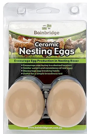 Nesting Eggs Poultry - Ceramic (2 Pack)