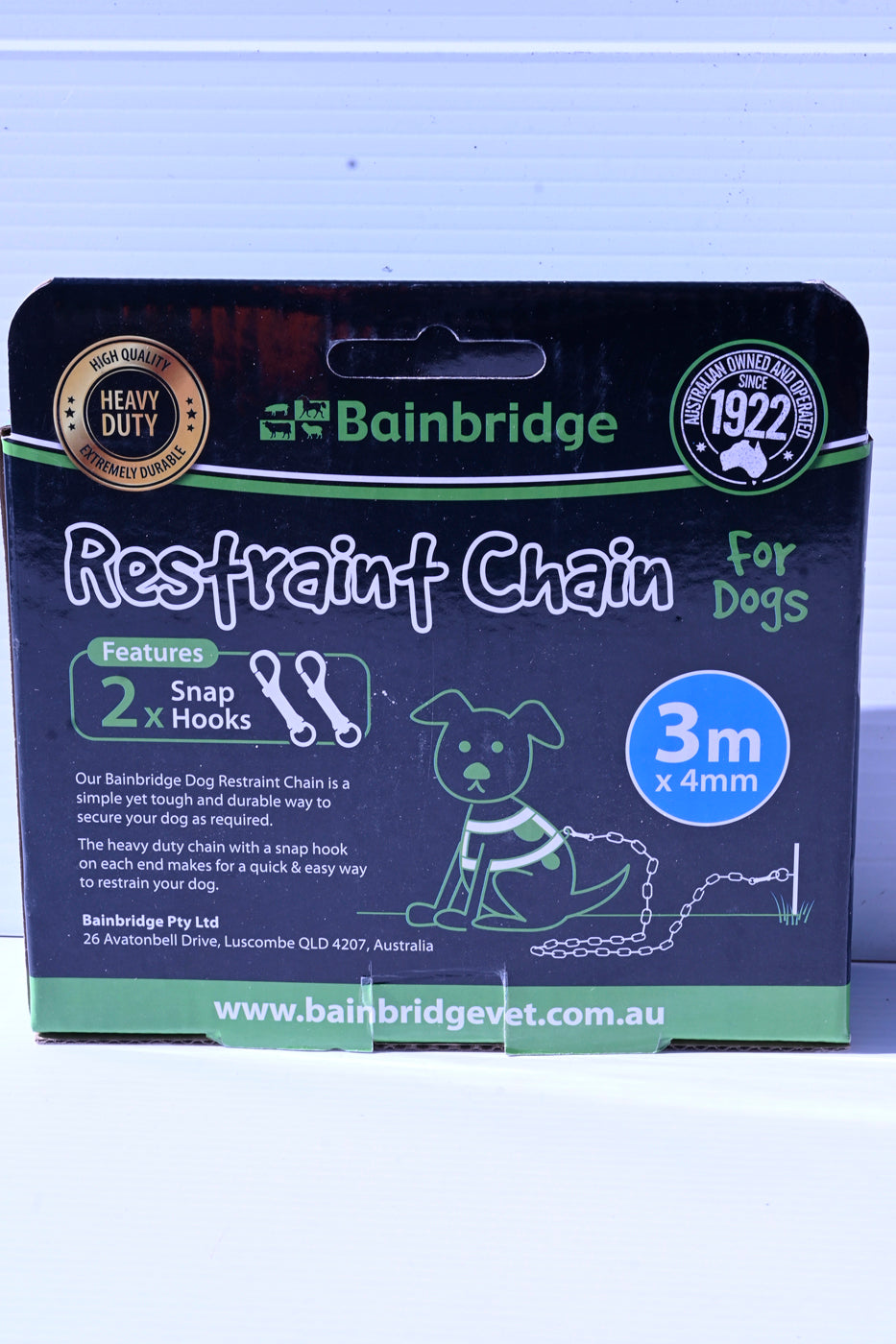Dog Restraint Chain [sz:3mx4mm]
