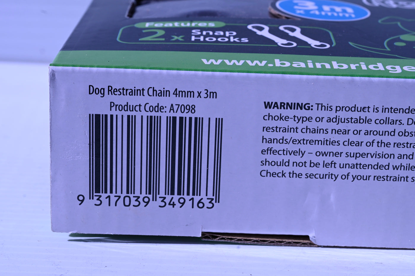 Dog Restraint Chain [sz:3mx4mm]
