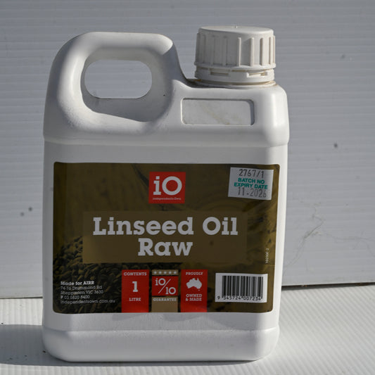 Io Linseed Oil Raw 1lt