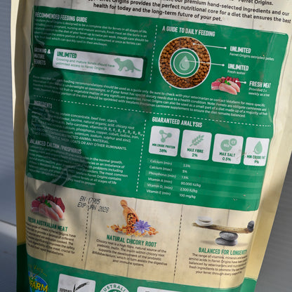 Vetafarm Origins Ferret Diet 2kg