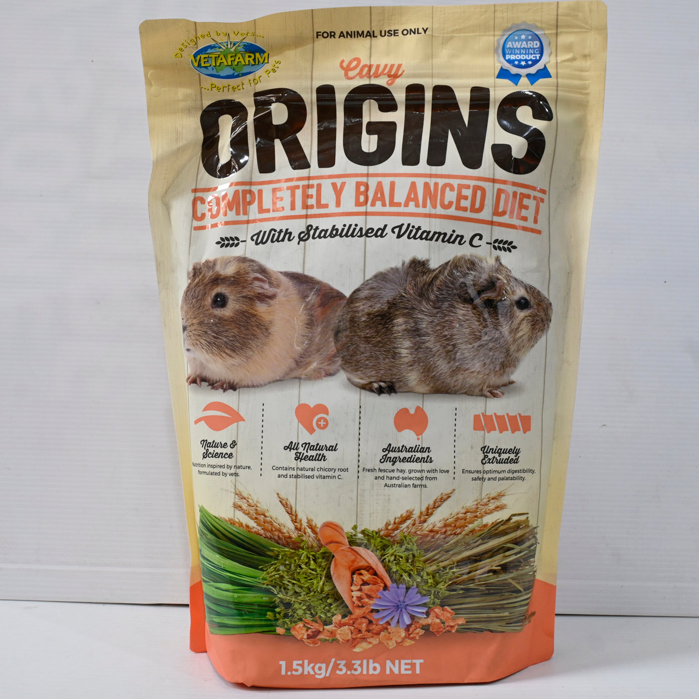 Vetafarm Origins Cavy Diet 1.5kg [sz:1.5kg]