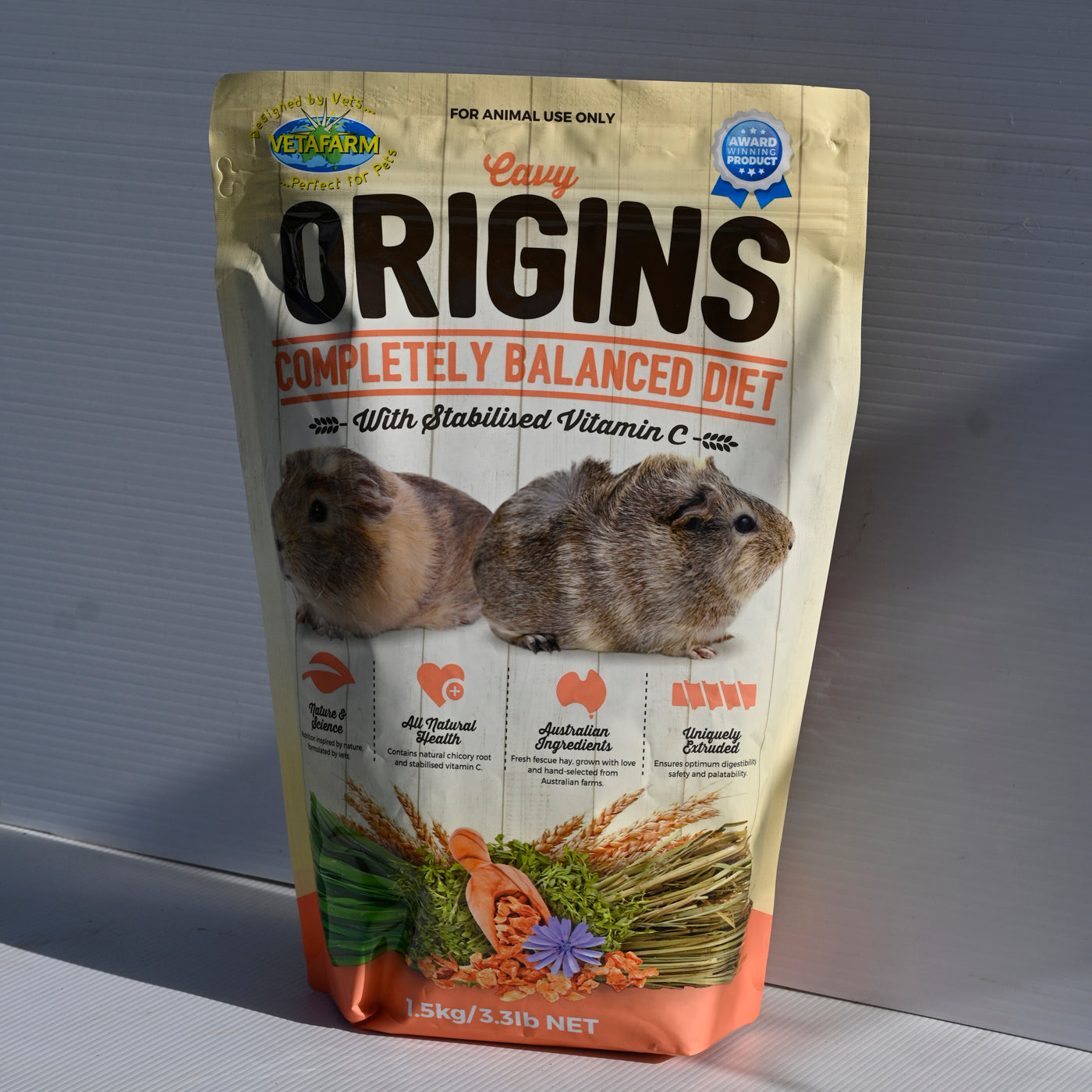 Vetafarm Origins Cavy Diet 1.5kg [sz:1.5kg]
