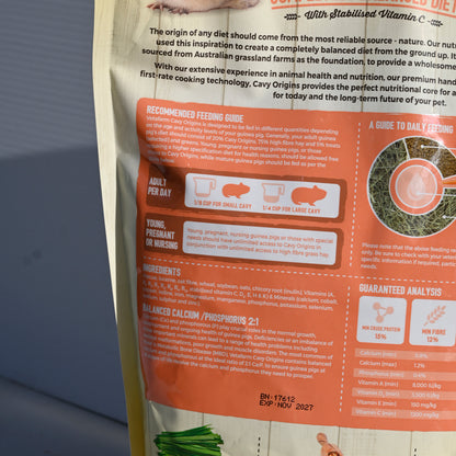 Vetafarm Origins Cavy Diet 1.5kg [sz:1.5kg]