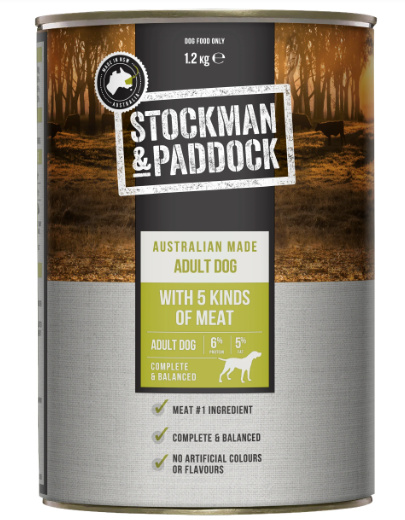 Stockman & Paddock Tin Dog Food 5 Kinds [sz:12 X 700g]