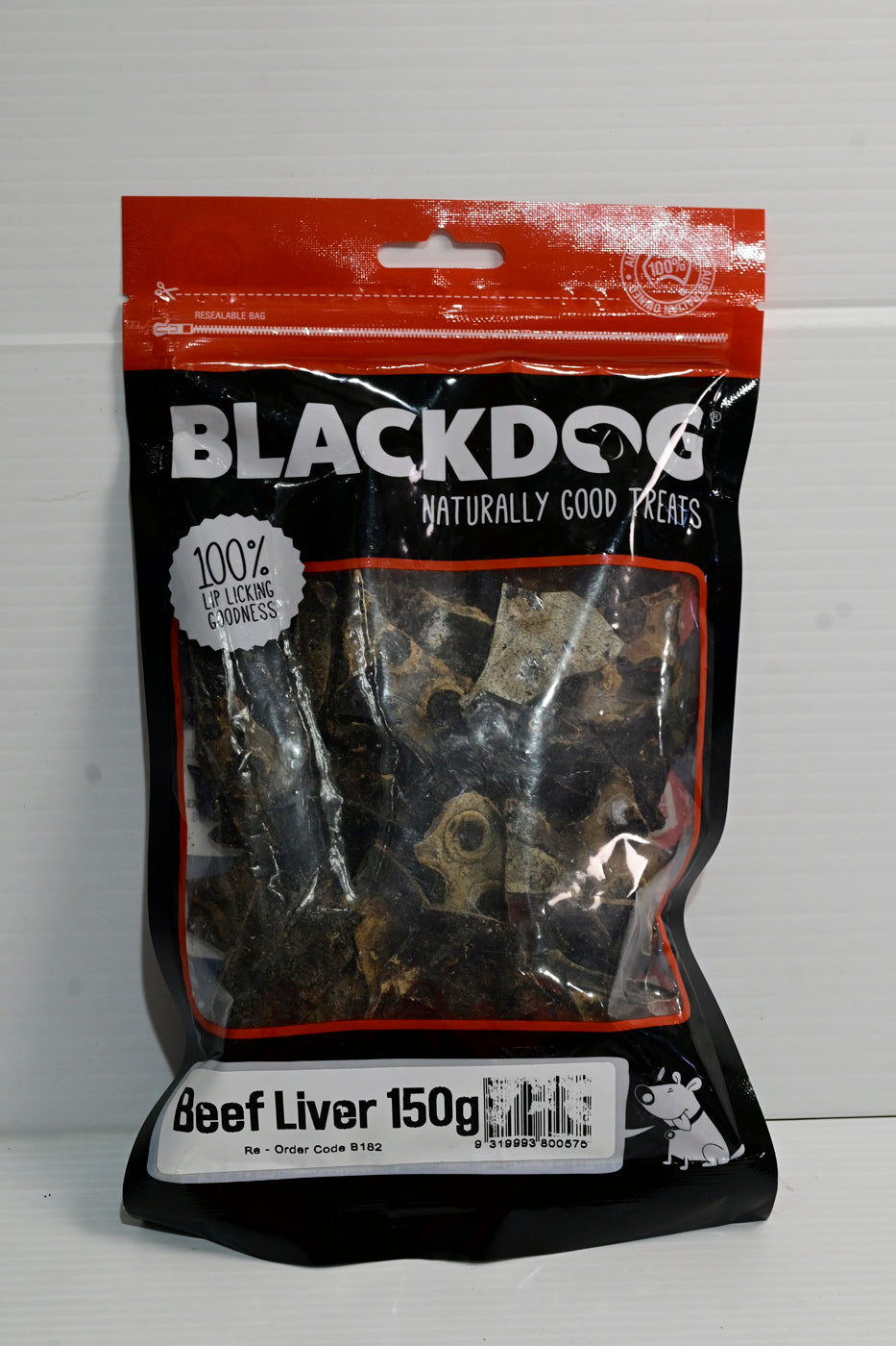Blackdog Beef Liver 150gm Dog Treats
