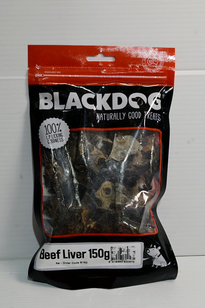 Blackdog Beef Liver 150gm Dog Treats