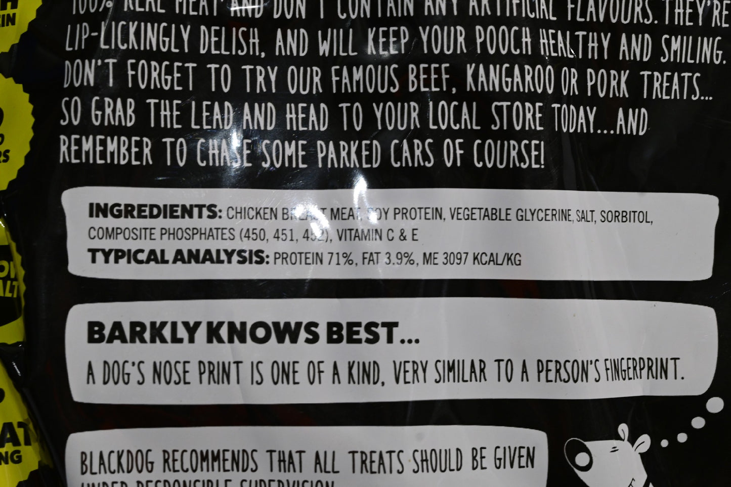 Blackdog Chicken Breast 120gm Dog Treat [sz:120g]