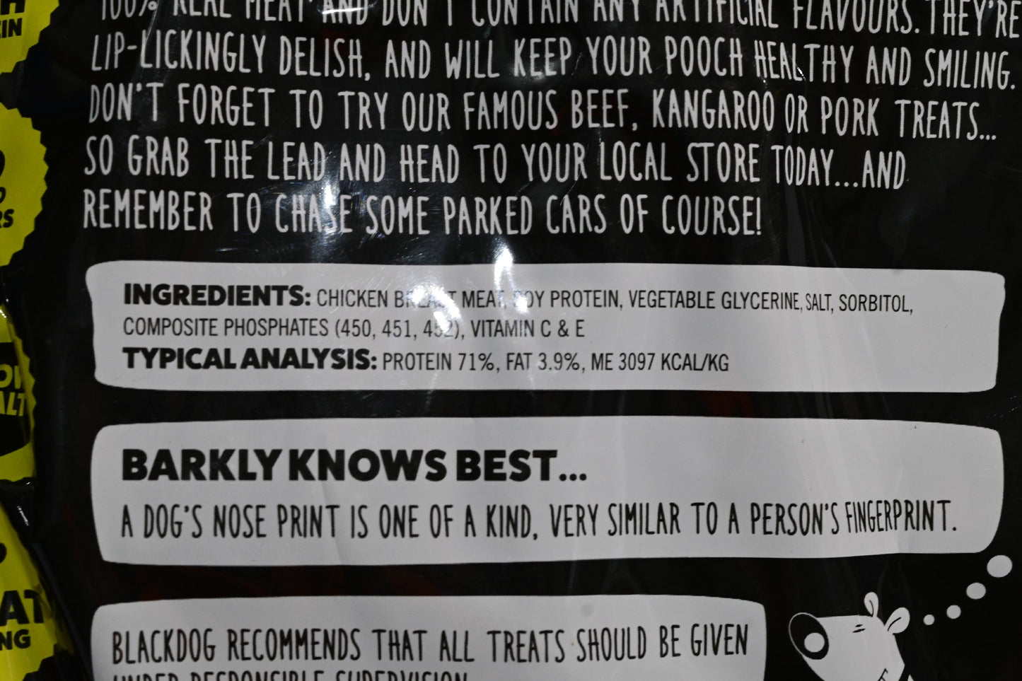 Blackdog Chicken Breast 120gm Dog Treat [sz:120g]