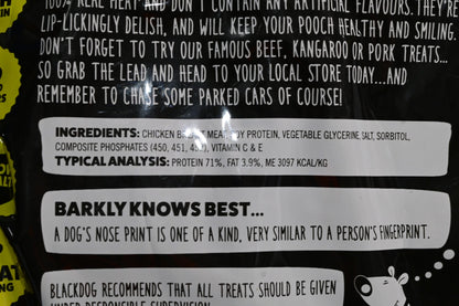 Blackdog Chicken Breast 120gm Dog Treat [sz:120g]