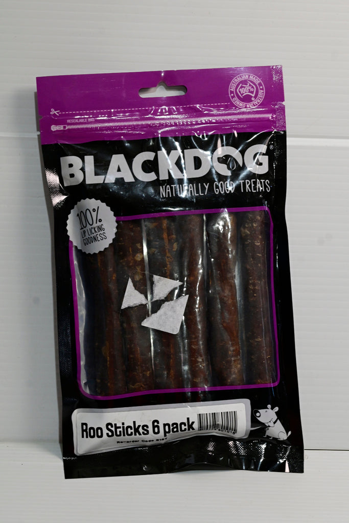 Blackdog Roo Sticks 6pk Dog Treat