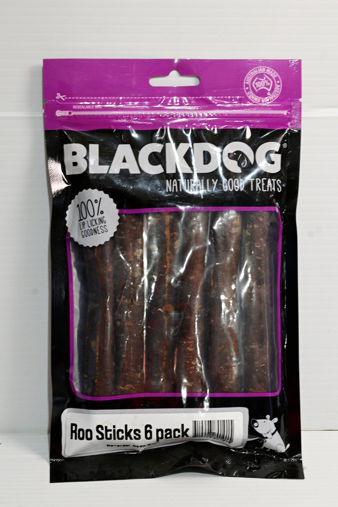 Blackdog Roo Sticks 6pk Dog Treat