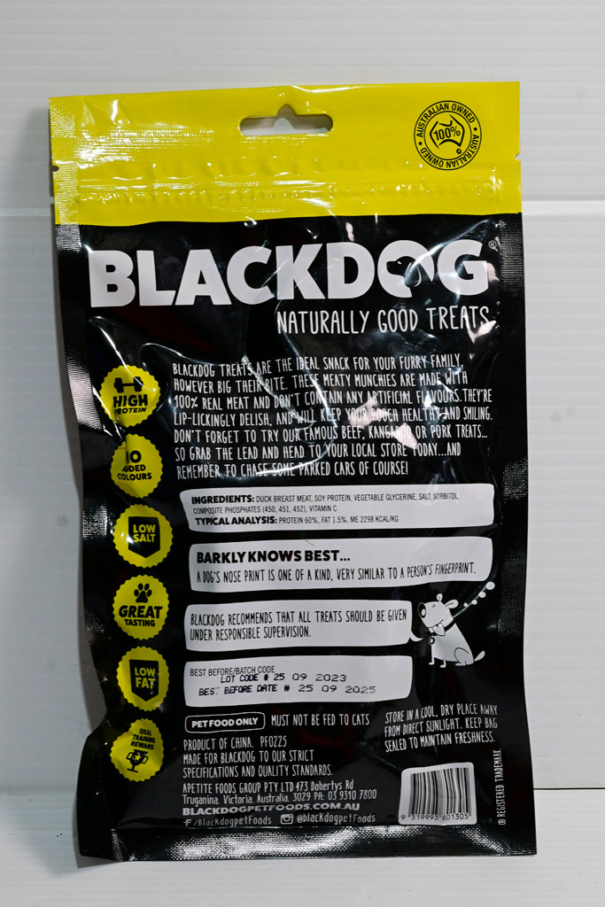 Blackdog Duck Jerky 120gm Dog Treat
