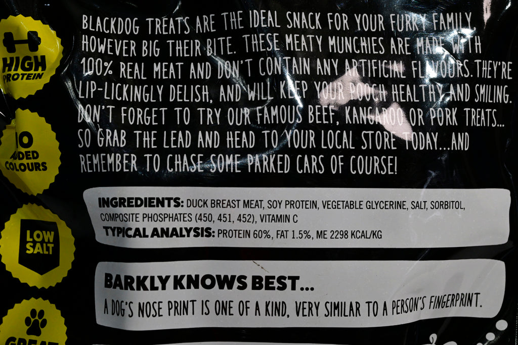 Blackdog Duck Jerky 120gm Dog Treat