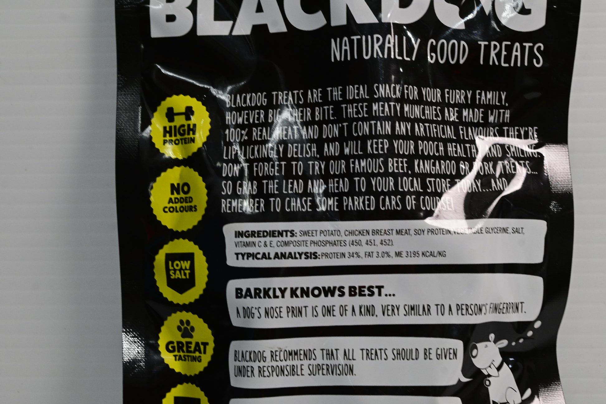 Blackdog Sweet Potato & Chicken 150gm Dog Treat [sz:15og]