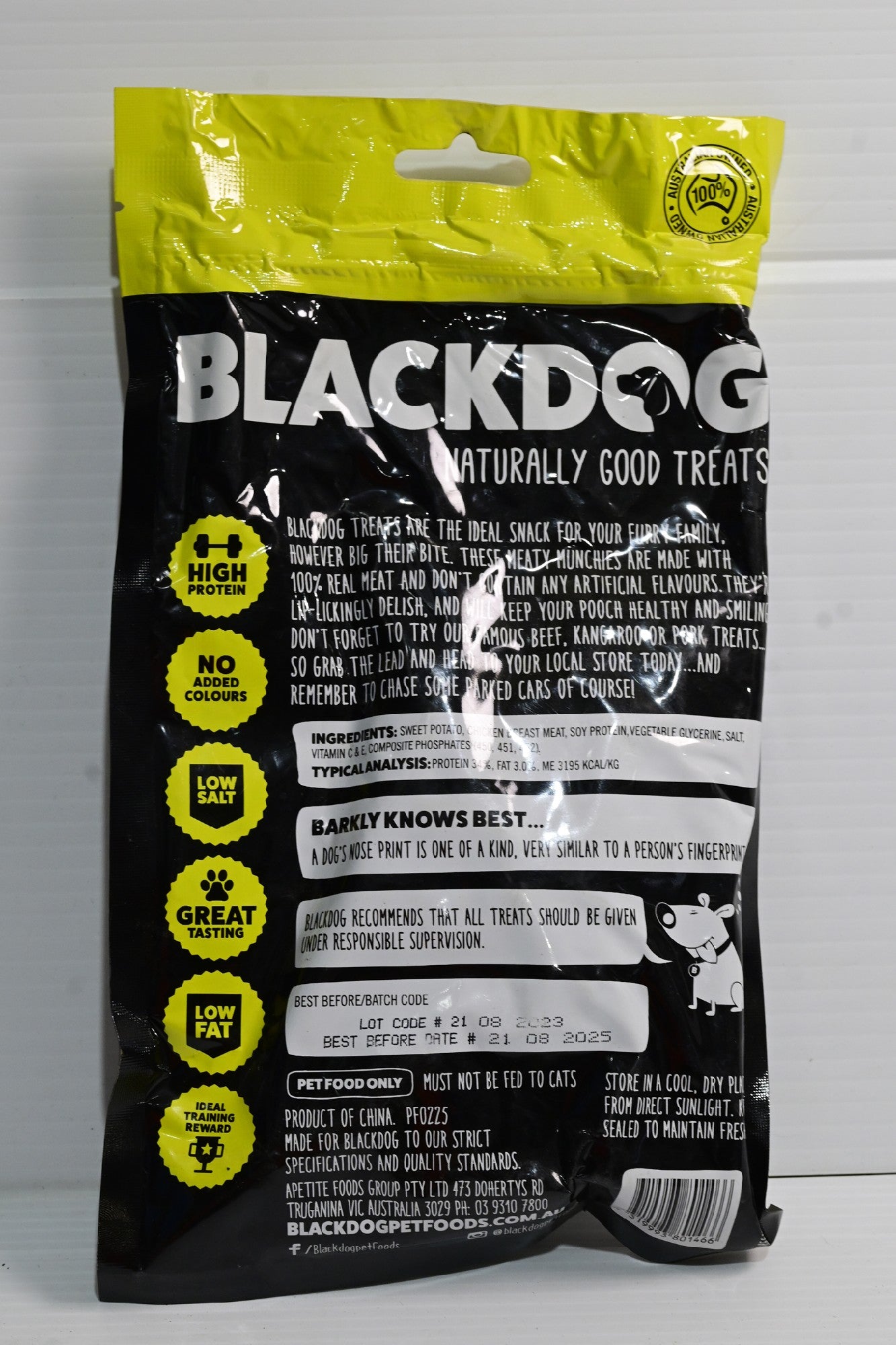 Blackdog Sweet Potato & Chicken 150gm Dog Treat [sz:15og]