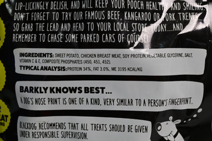 Blackdog Sweet Potato & Chicken 150gm Dog Treat [sz:15og]