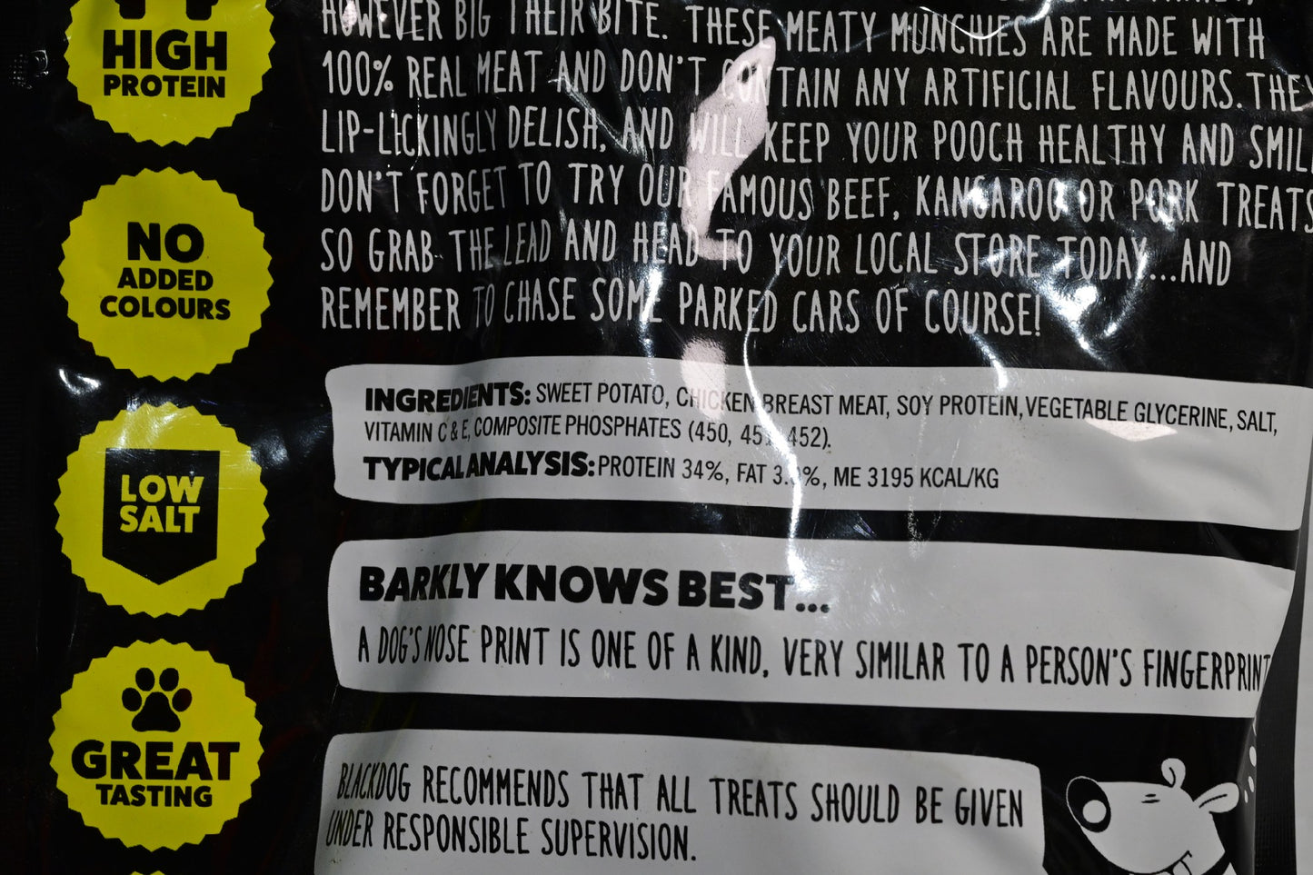 Blackdog Sweet Potato & Chicken 150gm Dog Treat [sz:15og]