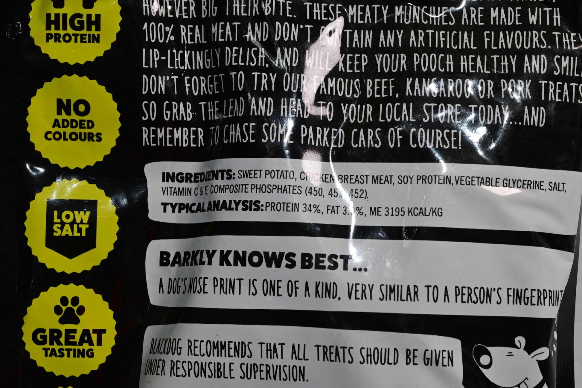 Blackdog Sweet Potato & Chicken 150gm Dog Treat [sz:15og]