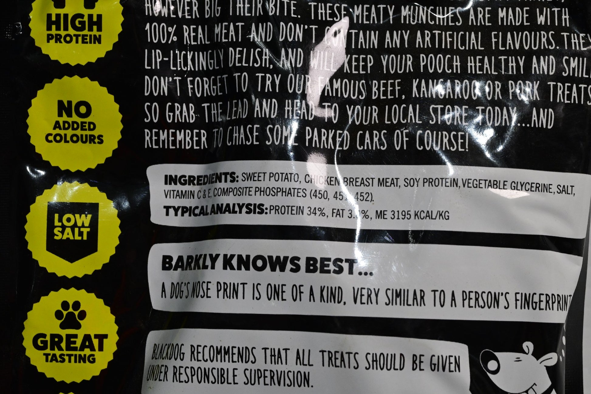 Blackdog Sweet Potato & Chicken 150gm Dog Treat [sz:15og]