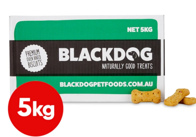 Blackdog Premium Biscuit Charcoal [va:double Cheese & Bacon Sz:5kg]