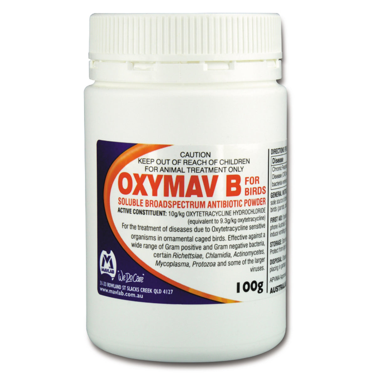 Oxymav Pet Bird B Powder 100g