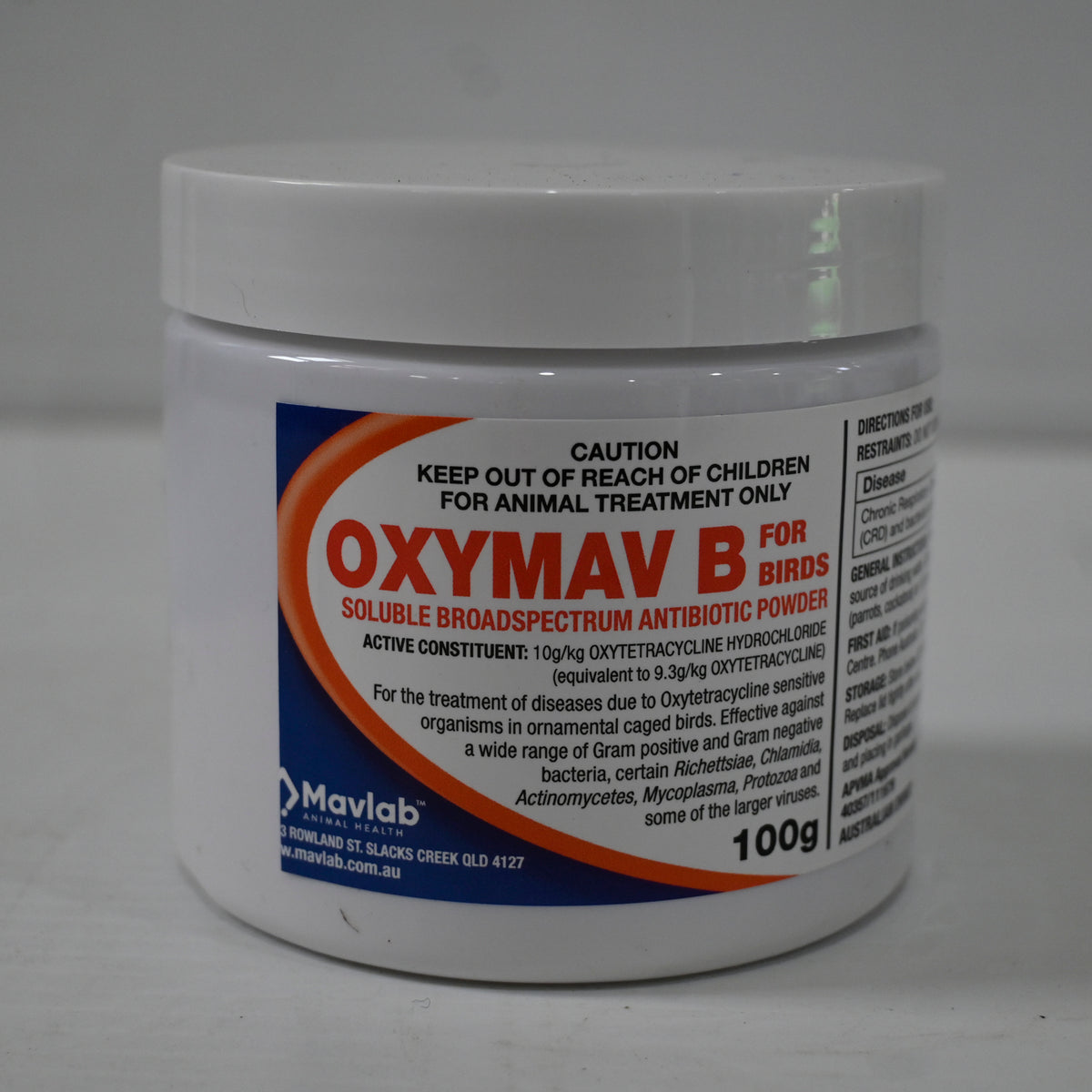 Oxymav Pet Bird B Powder 100g