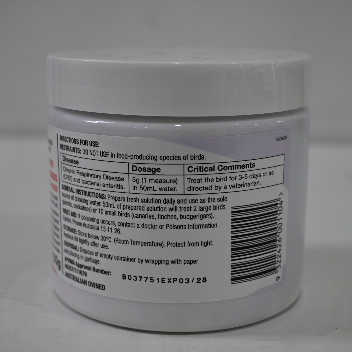 Oxymav Pet Bird B Powder 100g