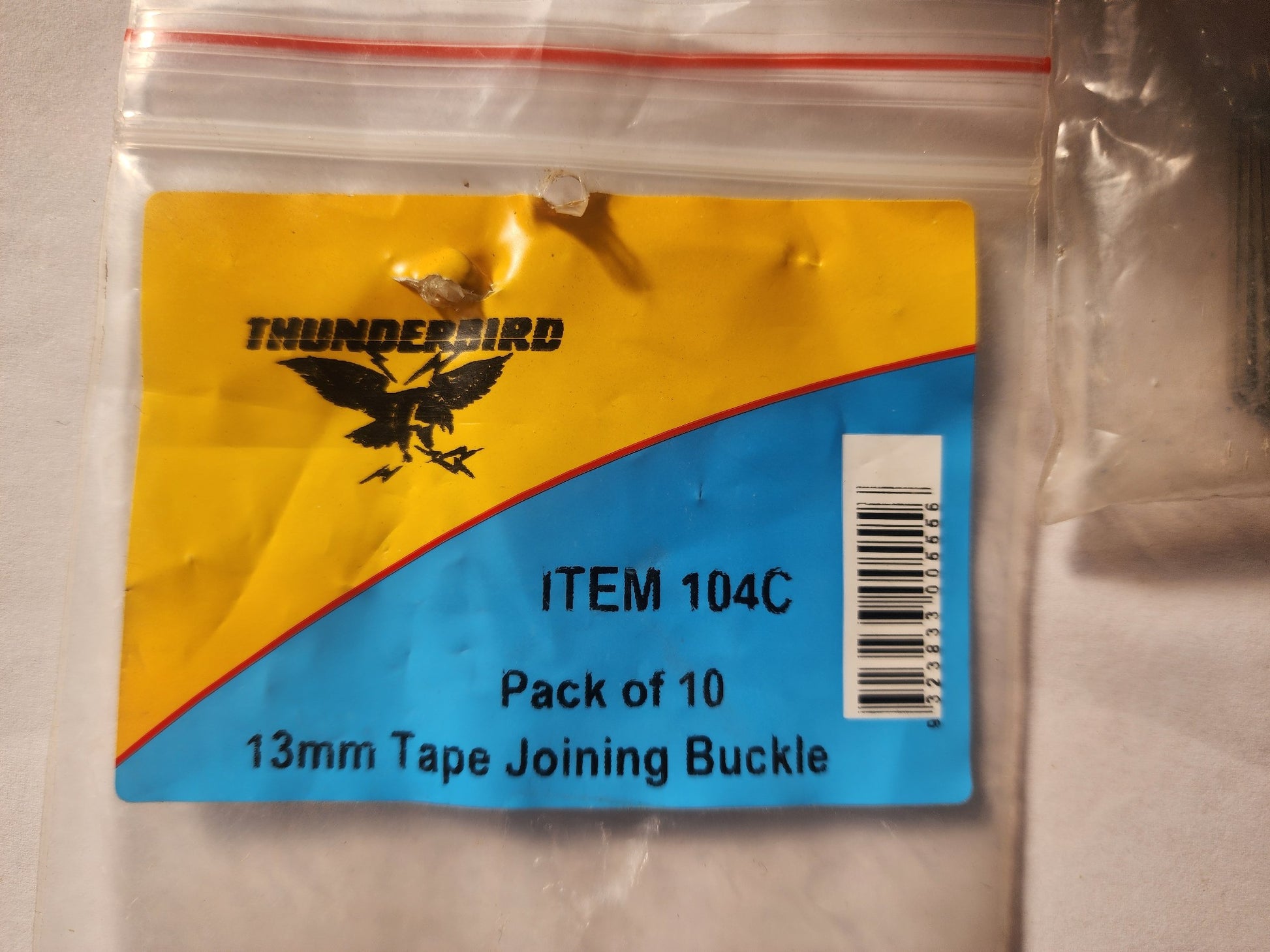 Thunderbird 13mm Tape Joining Buckle Pk 10 [sz:13mm]