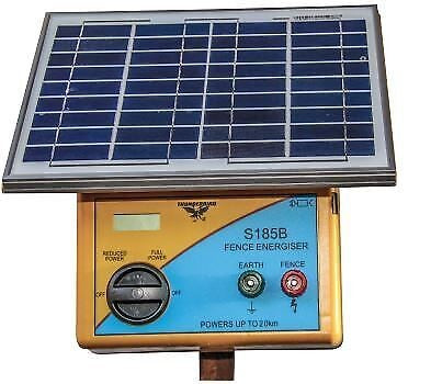 Thunderbird S-185b 20km Solar Energiser With Battery