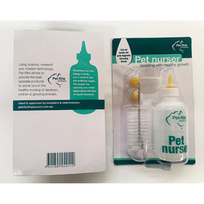 Pet-rite Pet Nurser Bottle 120ml Kit