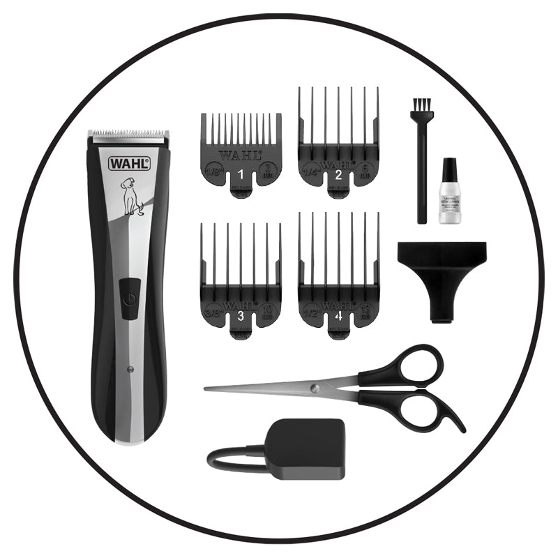 Wahl Lithium Home Pet Clipper Grooming With Shampoo And Conditioner And Shedding Blade