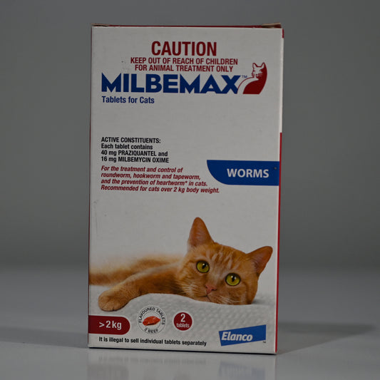 Milbemax Cat 2 Tabs 2kg-8kg