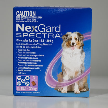 Nexgard Spectra Dogs 15.1-30kg [ps:3 Pack]